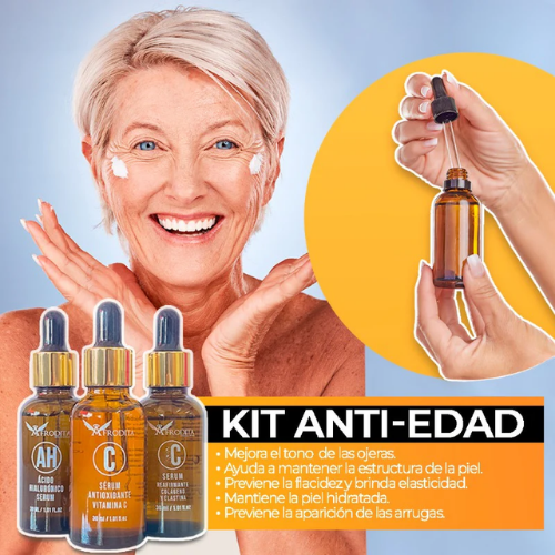 Kit Antiedad Afrodita - Cuidado Facial Antienvejecimiento